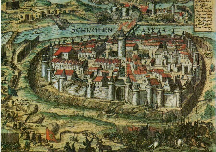План Смоленска 1610 год