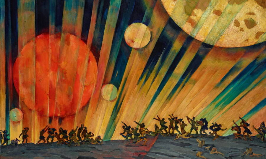 «Новая планета». Художник К.Ф. Юон, 1921 год. 
