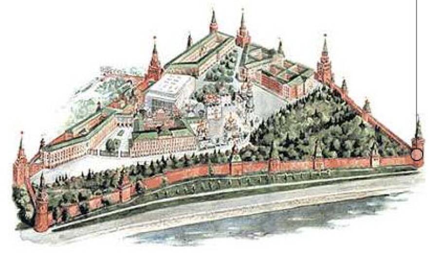 Схема Московского Кремля, 2009 год. Presidential Press and Information Office CC BY 4.0 (Kremlin.ru)