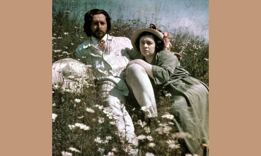 Леонид Андреев со своей второй супругой Анной Денисевич, 1908 год.