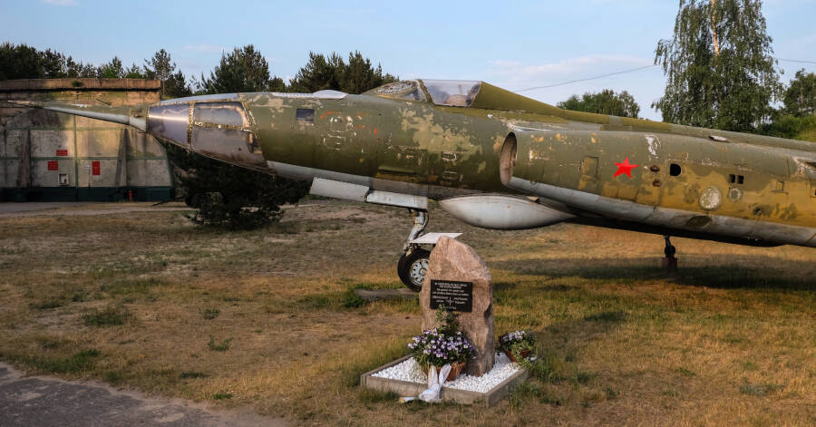 Мемориал советским лётчикам в авиамузее Эберсвальде-Финов. 