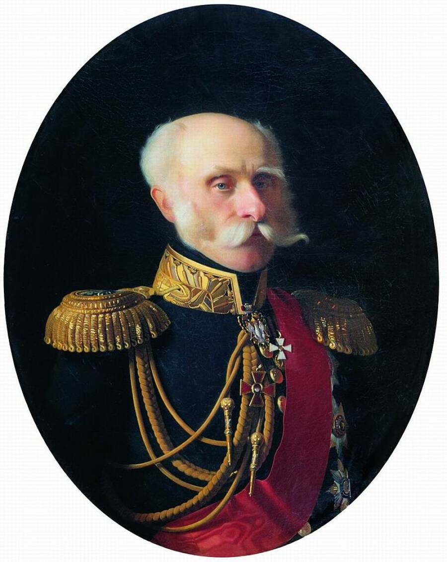  Адмирал и полярный исследователь Ф.П. Литке. Портрет работы С.К. Зарянко, 1854. 