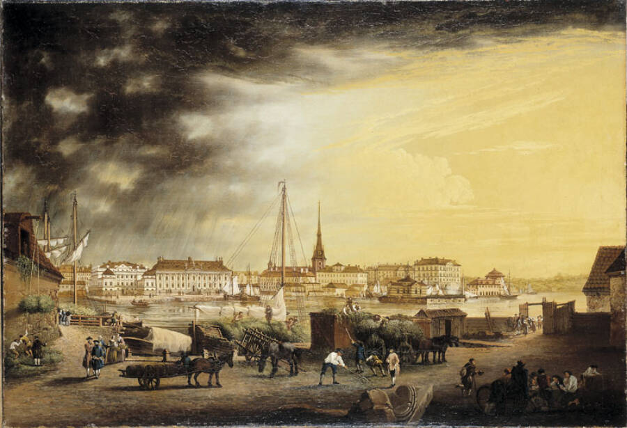 Стокгольм, середина XVIII века. 