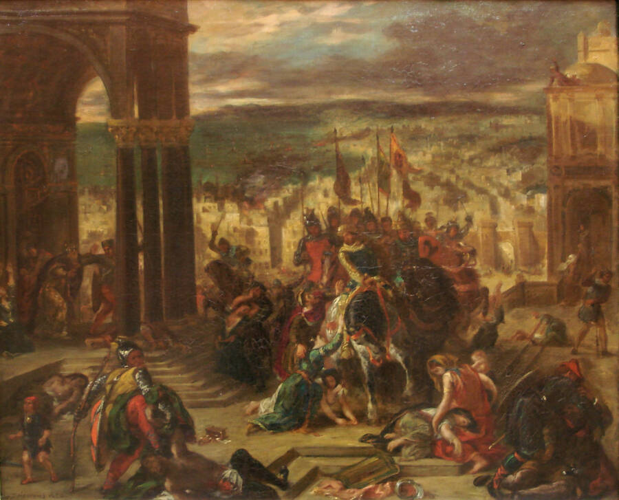 Эжен Делакруа «Взятие Константинополя крестоносцами», 1852 год