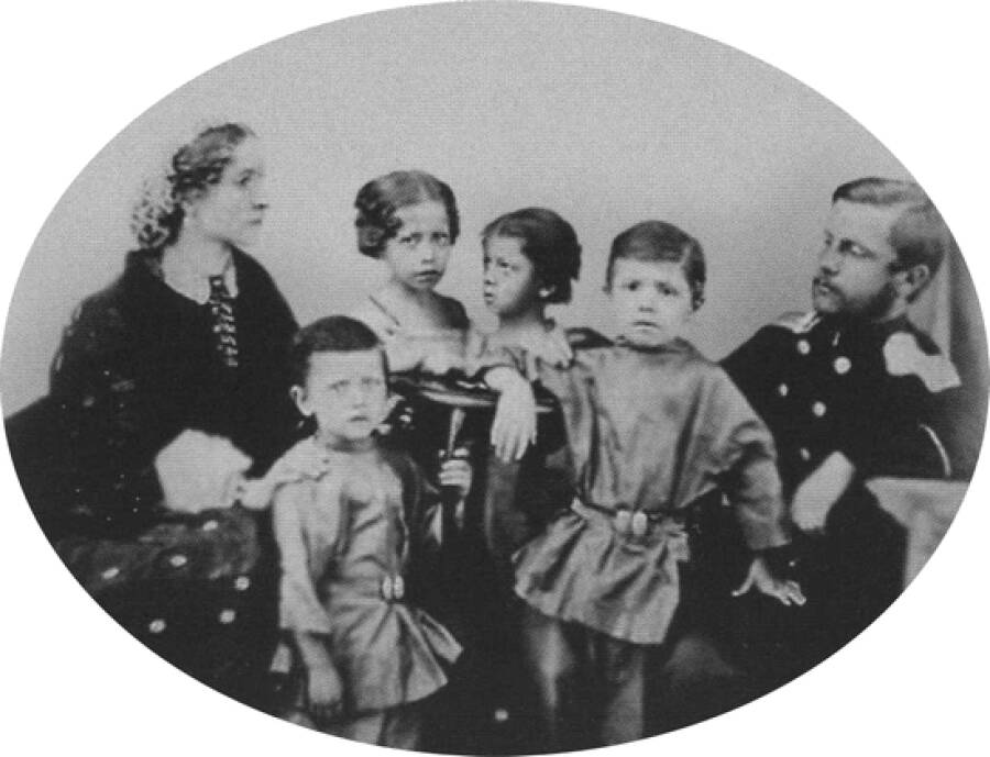 Семейство Врубелей в 1863 году