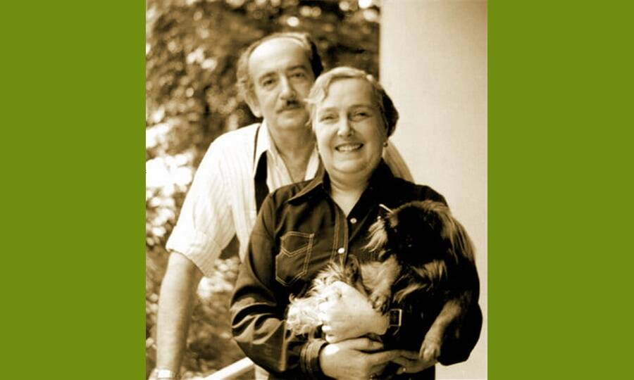 Александр Галич с женой Ангелиной Николаевной. Первые месяцы после эмиграции, 1974 год.