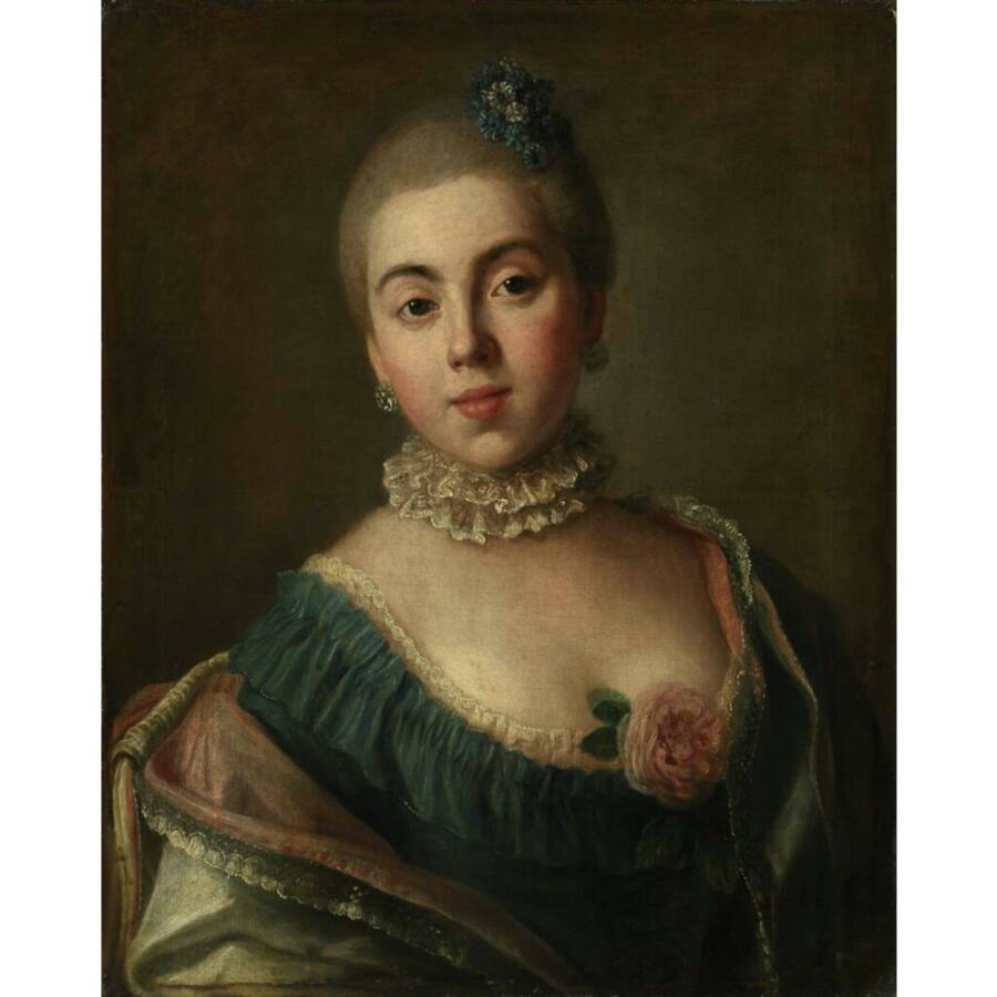 Ротари Пьетро деи. Портрет княгини А.А. Голицыной, 1759 год. Из собрания Третьяковской галереи