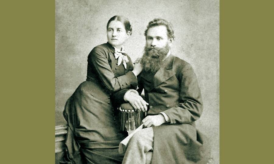 Иван Павлов и его будущая супруга Серафима Карчевская, 1880 год.