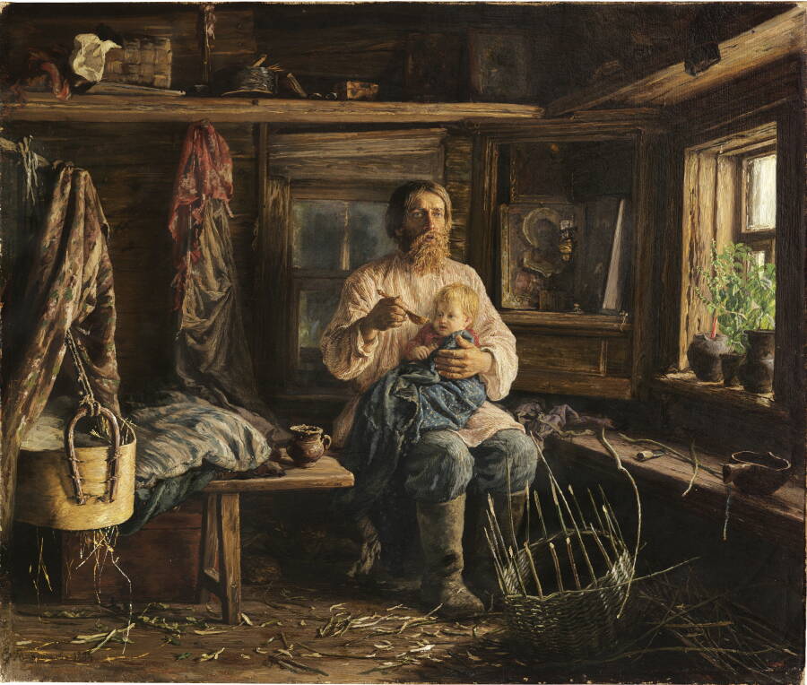 В.М. Максимов «Слепой хозяин», 1884 год. © Государственный Русский музей