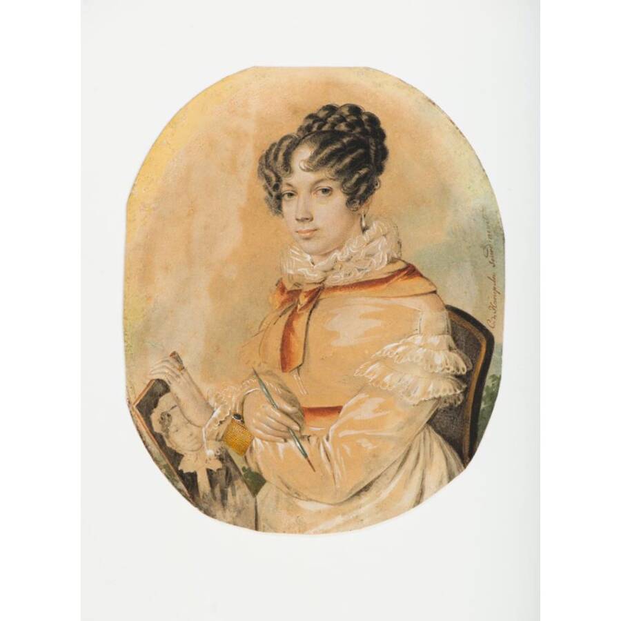 Портрет графини Елизаветы Петровны Коновницыной (1802–1867), в замужестве Нарышкиной. Гампельн К.К. 1823-1824 гг.