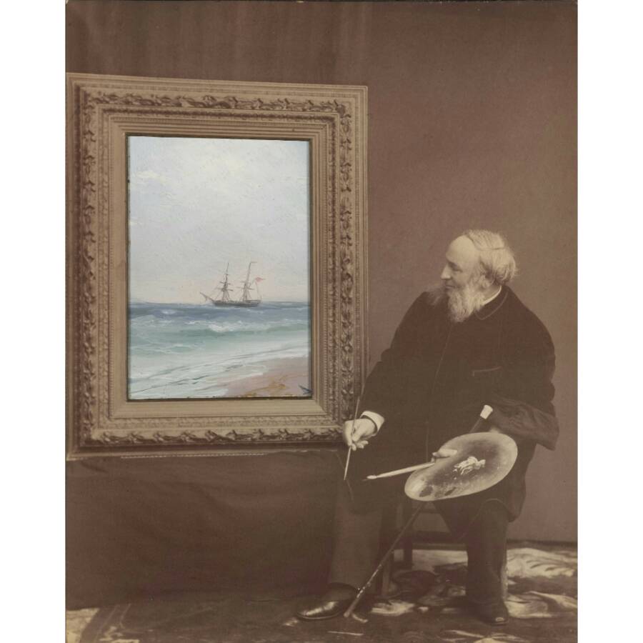 И.К. Айвазовский «Волнующееся море», 1887 год. Из собрания Третьяковской галереи