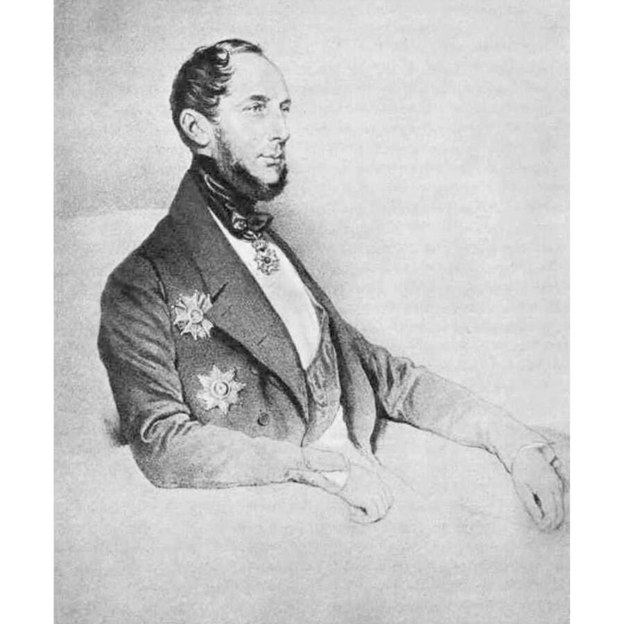 Й. Крихубер. Портрет Барона Луи де Геккерна, 1843 год