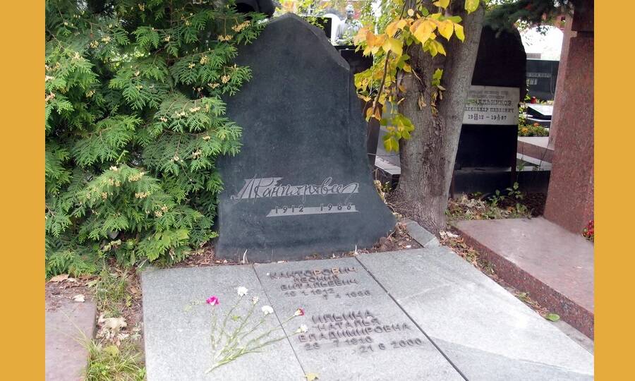 Могила Л.В. Канторовича на Новодевичьем кладбище в Москве. 