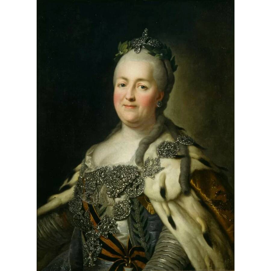Портрет Екатерины II. Христинек Карл Людвиг (Логин Захарович), Рослен Александр. 1780