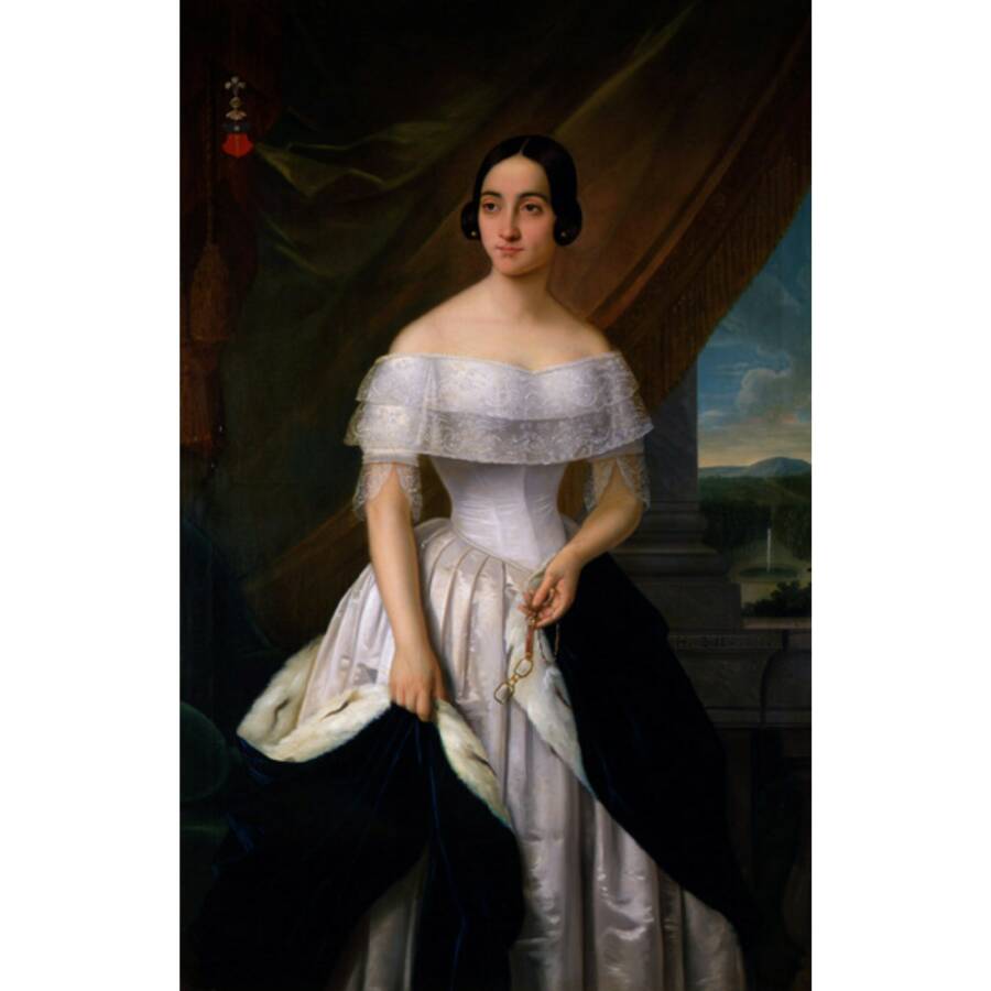 Анри Бельц «Портрет Екатерины Дантес-Геккерн», 1840 год