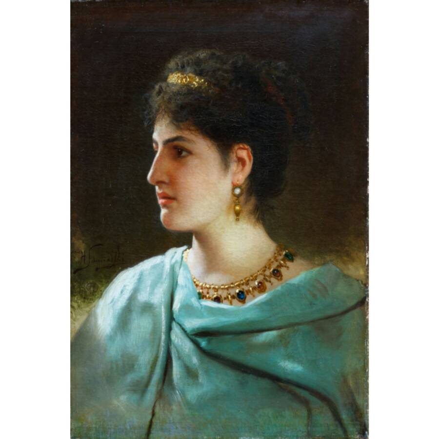 Г.И. Семирадский. Портрет римлянки, 1890 год