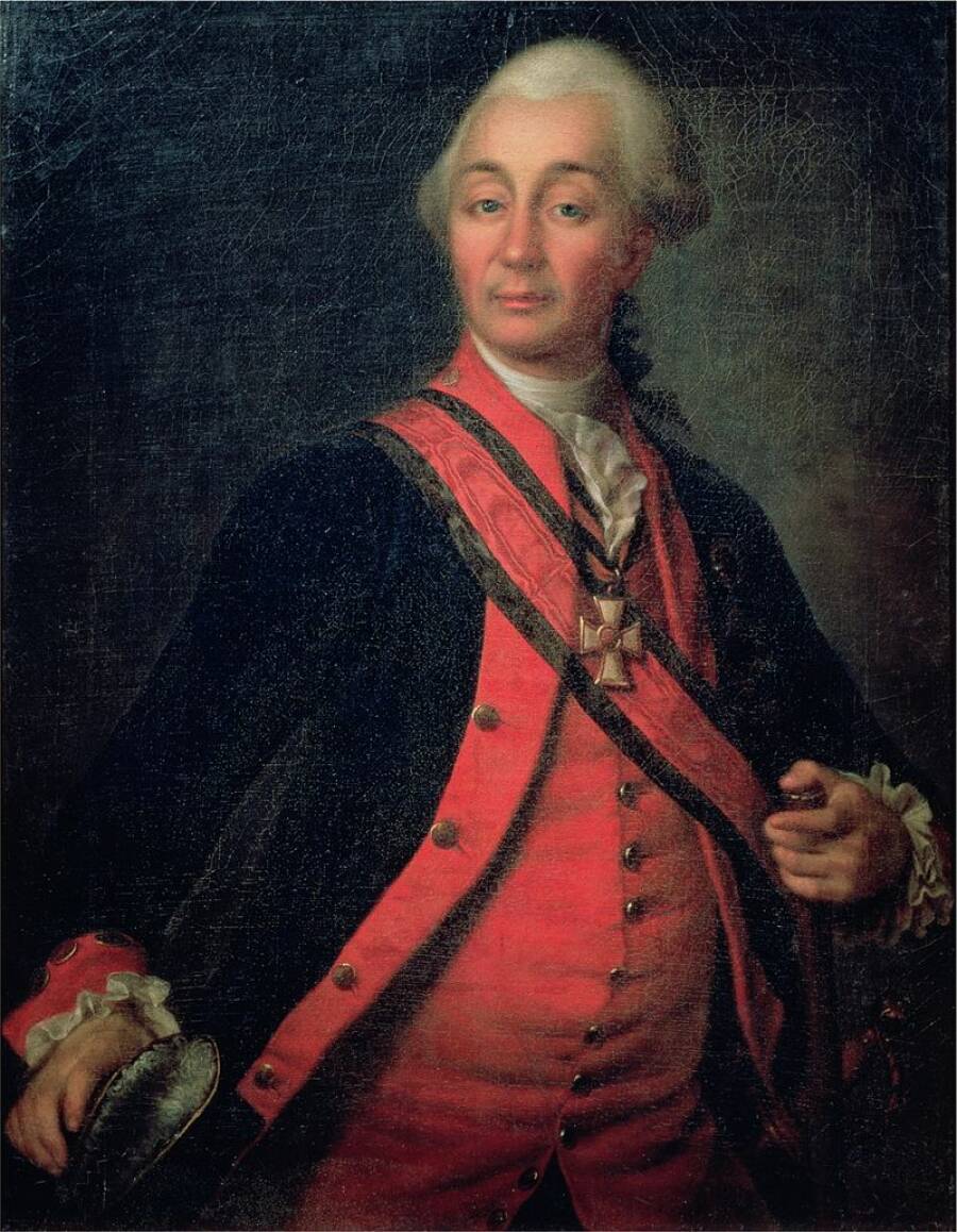  А. В. Суворов на портрете кисти Д. Г. Левицкого (1786). 