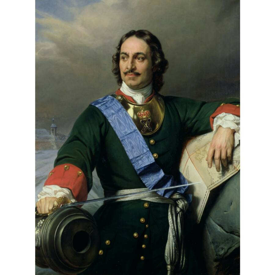 Картина «Пётр Великий» (портрет Петра I) кисти Поля Делароша, 1838 год
