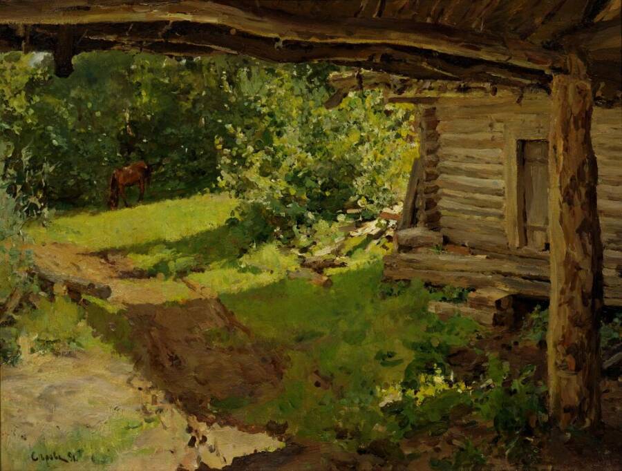 В.А. Серов «Летний пейзаж», 1891 год. Из собрания Третьяковской галереи