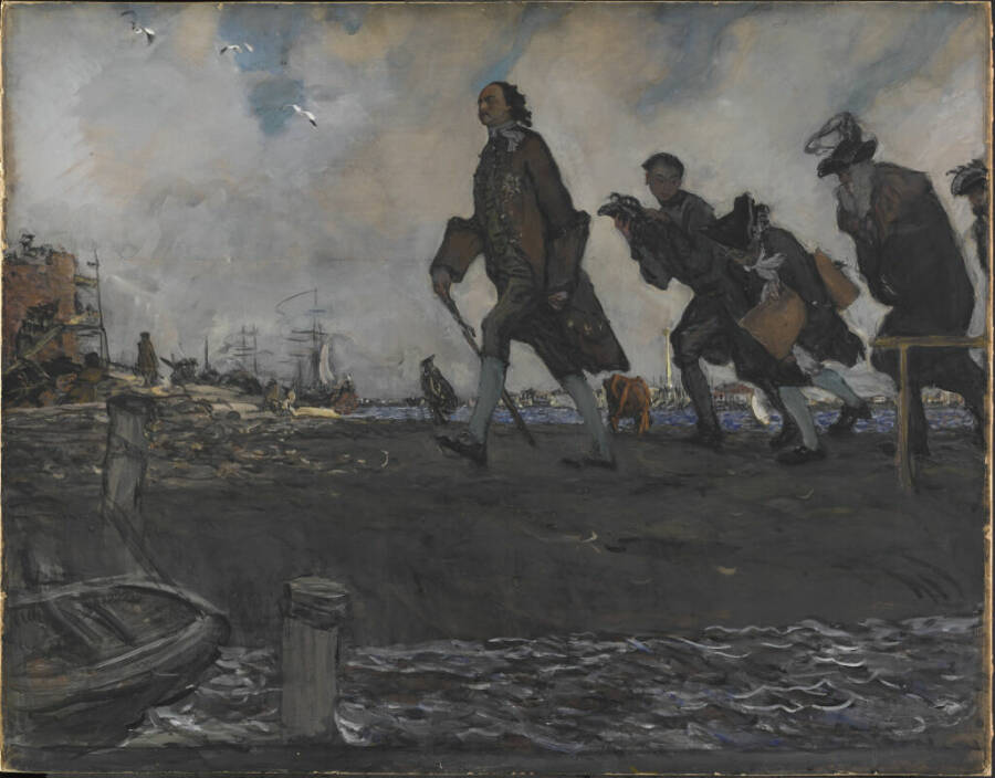 В.А. Серов «Петр I». Эскиз, 1907 год. Из собрания Третьяковской галереи