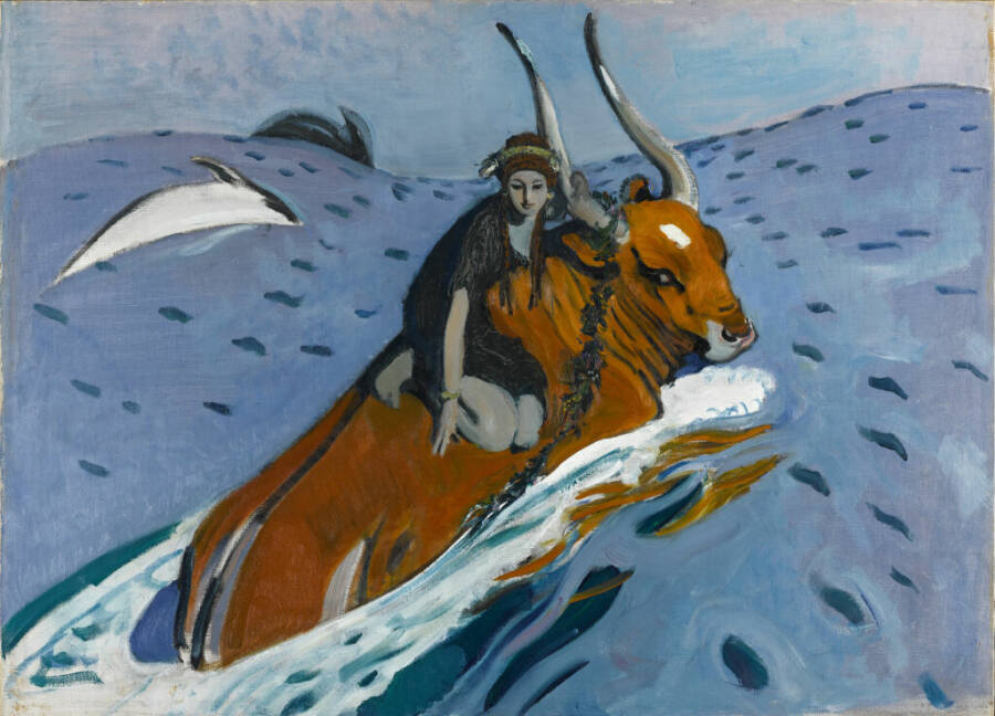 В.А. Серов «Похищение Европы», 1910 год. Из собрания Третьяковской галереи