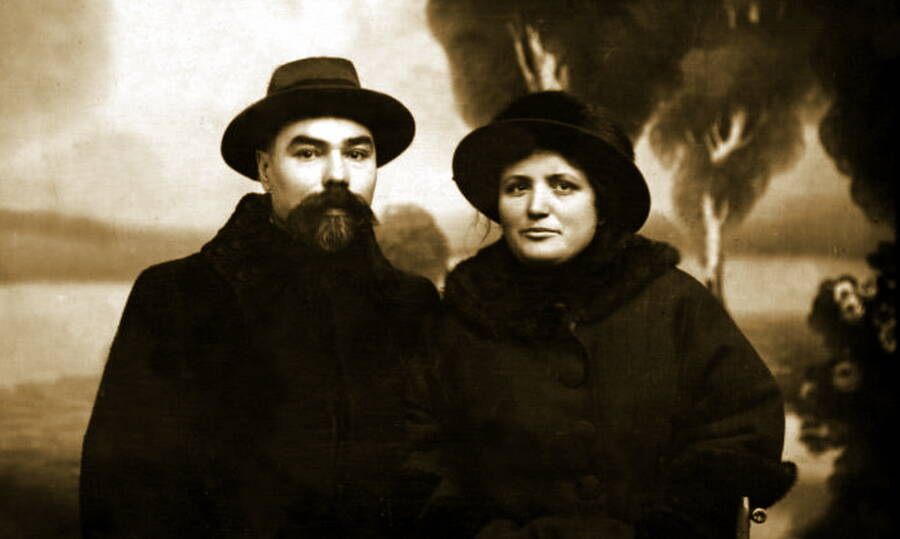 Валерий Брюсов с супругой Иоанной Матвеевной, 1910-е гг. 