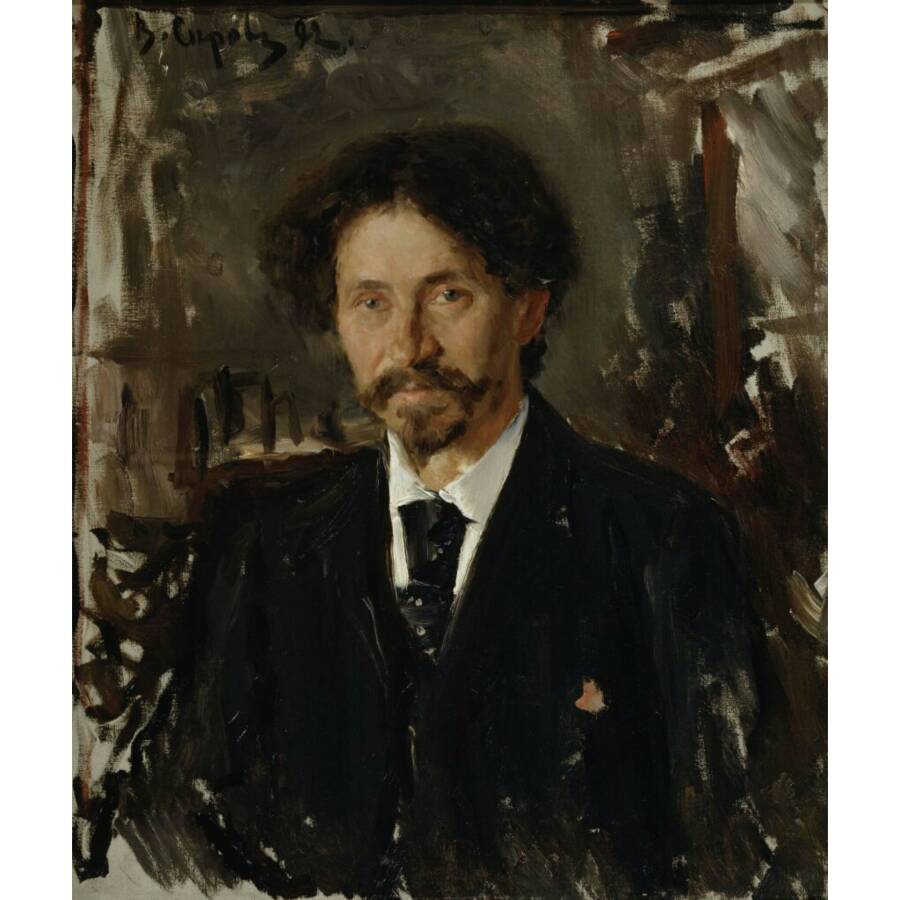 В.А. Серов. Портрет И.Е. Репина, 1892 год. Из собрания Третьяковской галереи