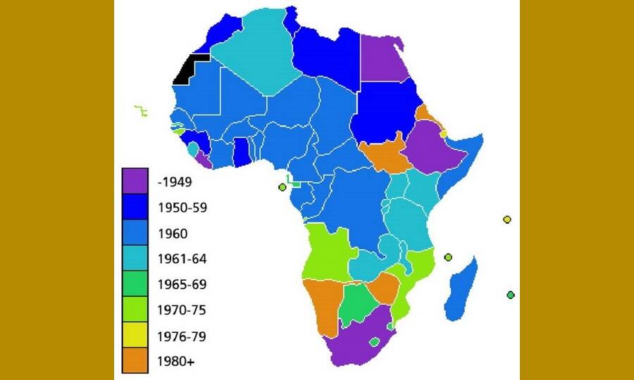 Деколонизация Африки во второй половине XX века. 
