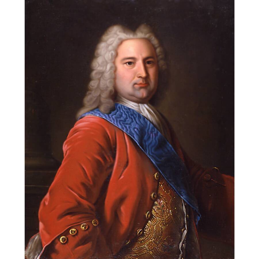 Портрет герцога Курляндского Эрнста Иоганна Бирона (1737-1740). Неизвестный художник XVIII столетия. Рундальский дворец, Латвия