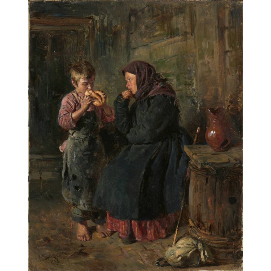В.Е. Маковский «Свидание», 1883 год. Из собрания Третьяковской галереи
