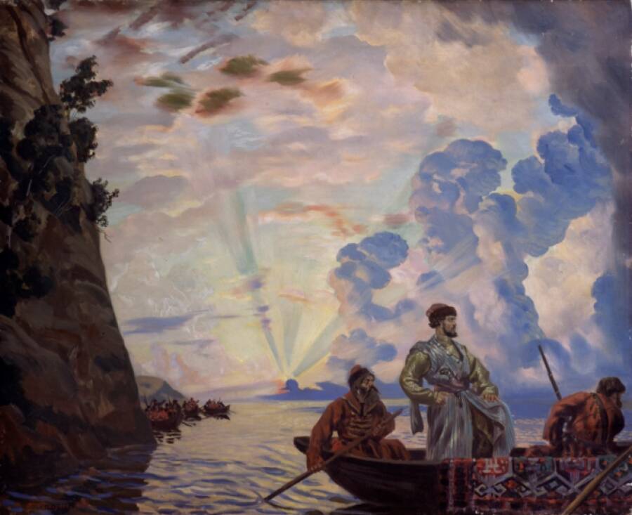 Б.М. Кустодиев «Степан Разин», 1918 год. © Государственный Русский музей