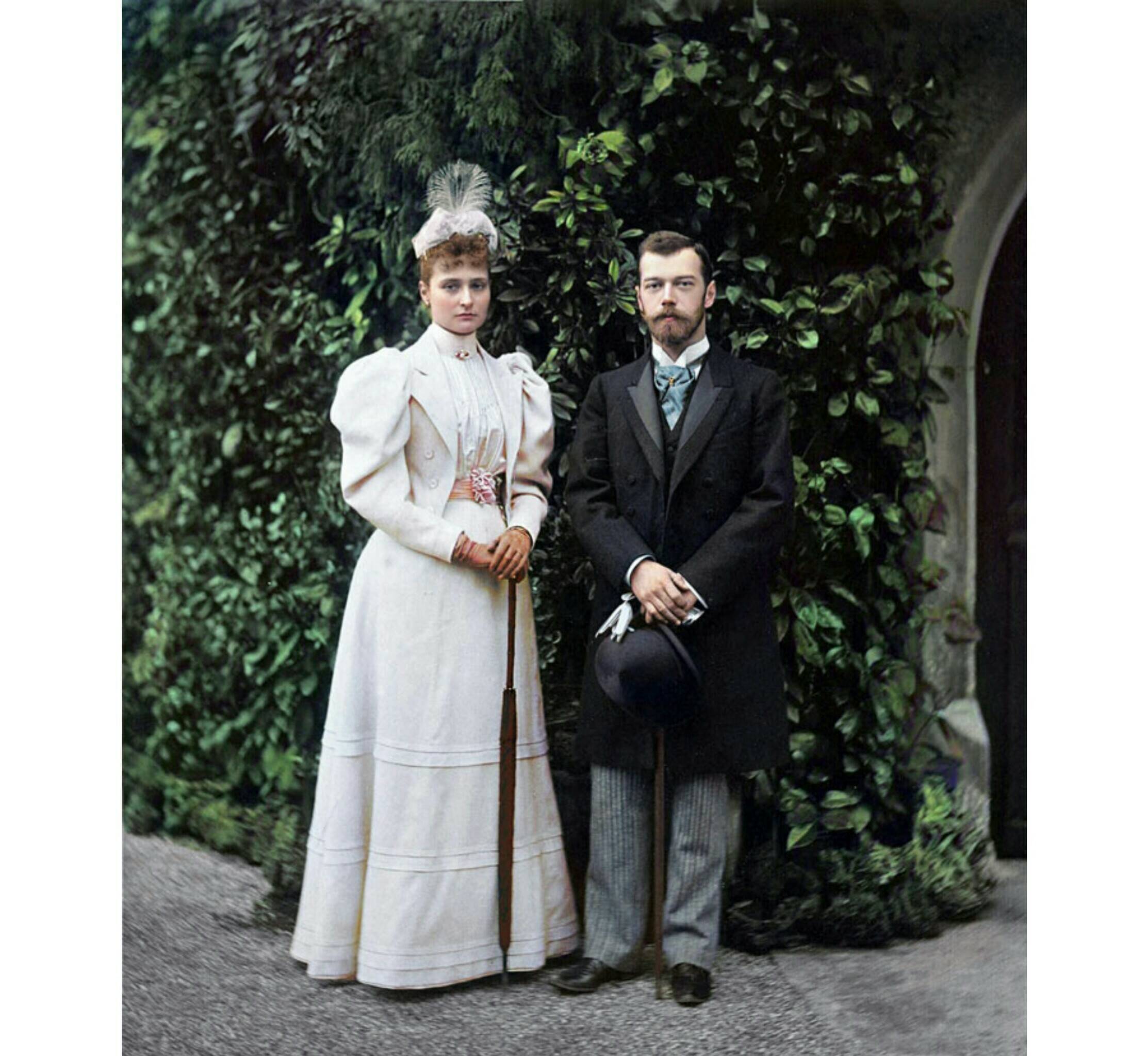Императрица Александра Фёдоровна и император Николай II, 1894 год. Color by Klimbim 0.1