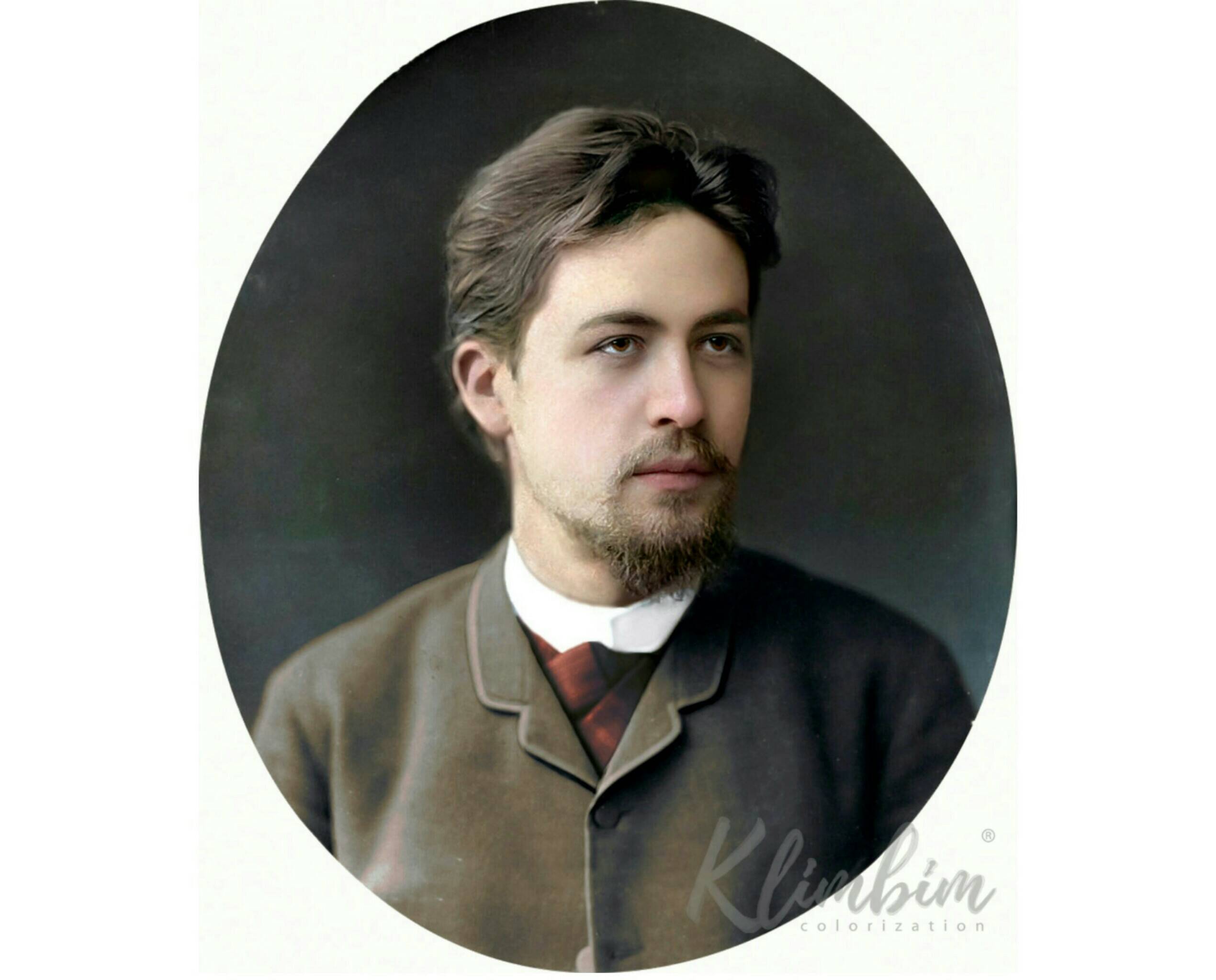 Антон Павлович Чехов, 1887 год. Фото: Color by Klimbim 0.1