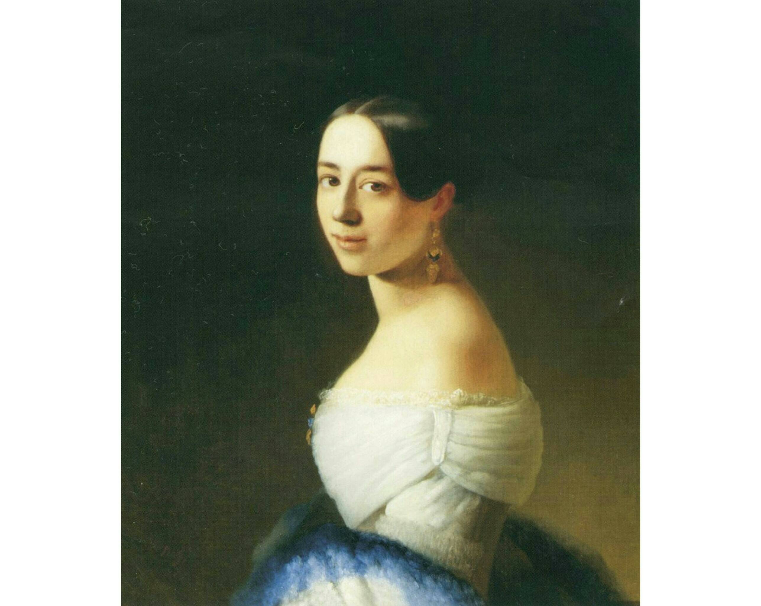 Т.А. Нефф Портрет «Полины Виардо», 1842 год.