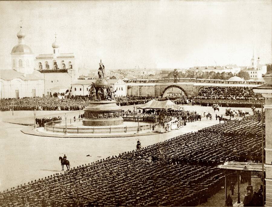 Открытие памятника 1000-летию России. Сентябрь 1862 года
