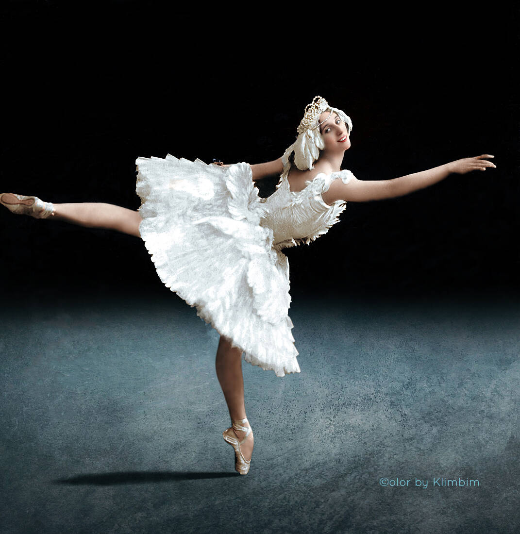 Прима балерина Мариинского театра Анна Павлова (фото: Color by Klimbim 0.2)