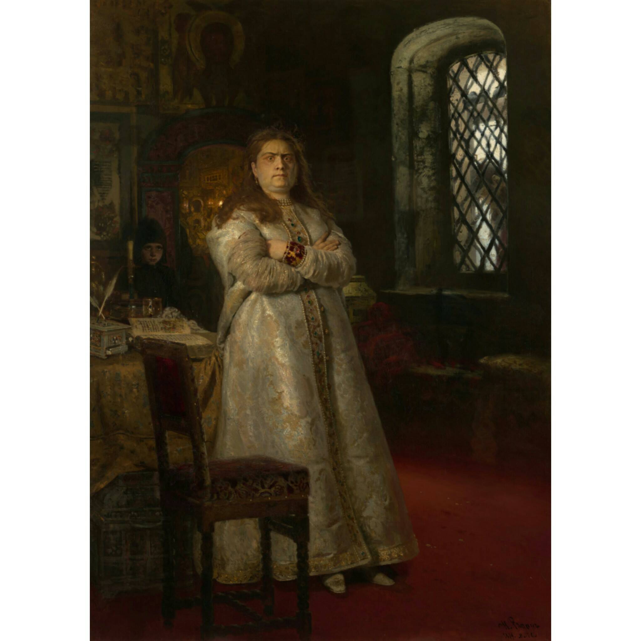 И.Е. Репин «Царевна Софья», 1879 год. Из собрания Третьяковской галереи