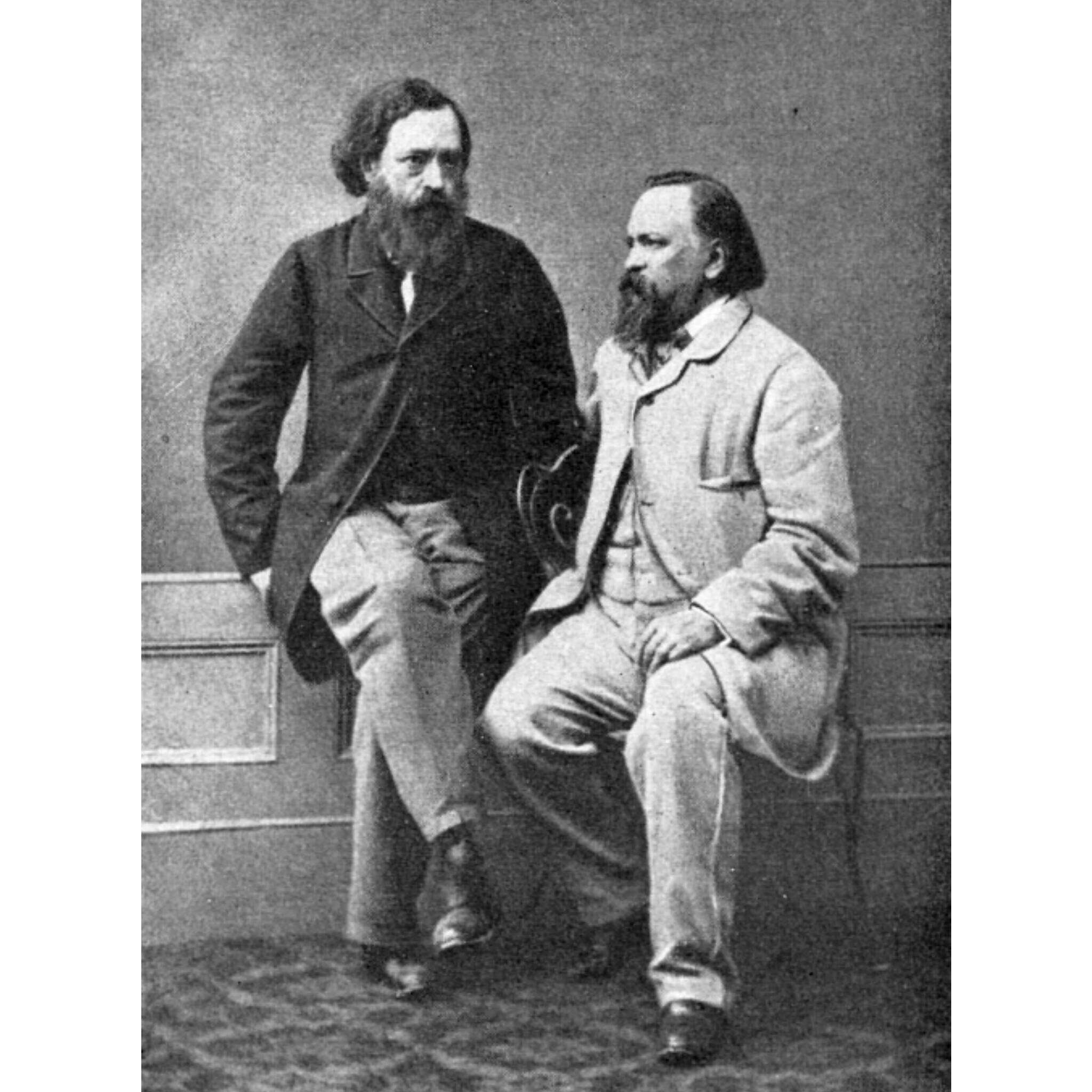 Александр Герцен и Николай Огарёв, фото около 1860 года.
