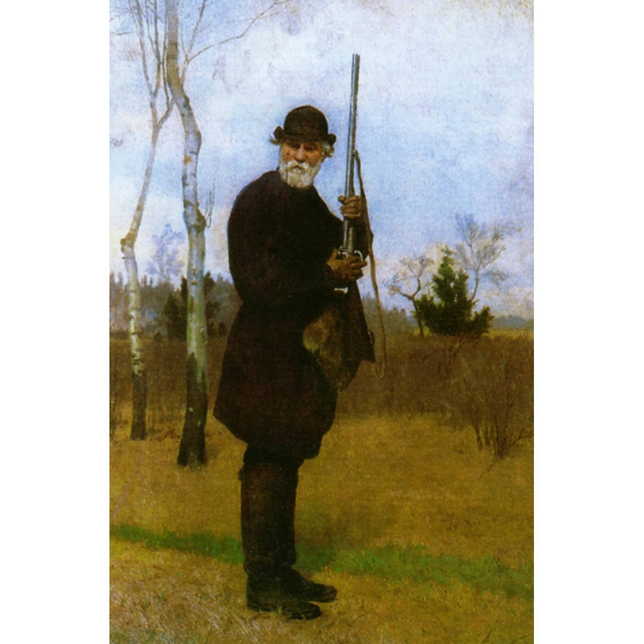 Н.Д. Дмитриев-Оренбургский «И.С. Тургенев на охоте», 1879 год.