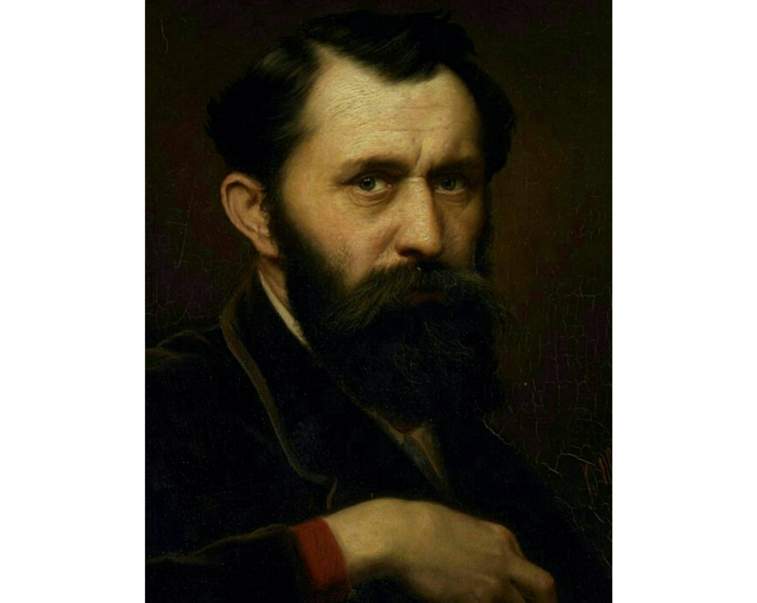 В.Г. Перов. Автопортрет (фрагмент), 1870 год. Из собрания Третьяковской галереи
