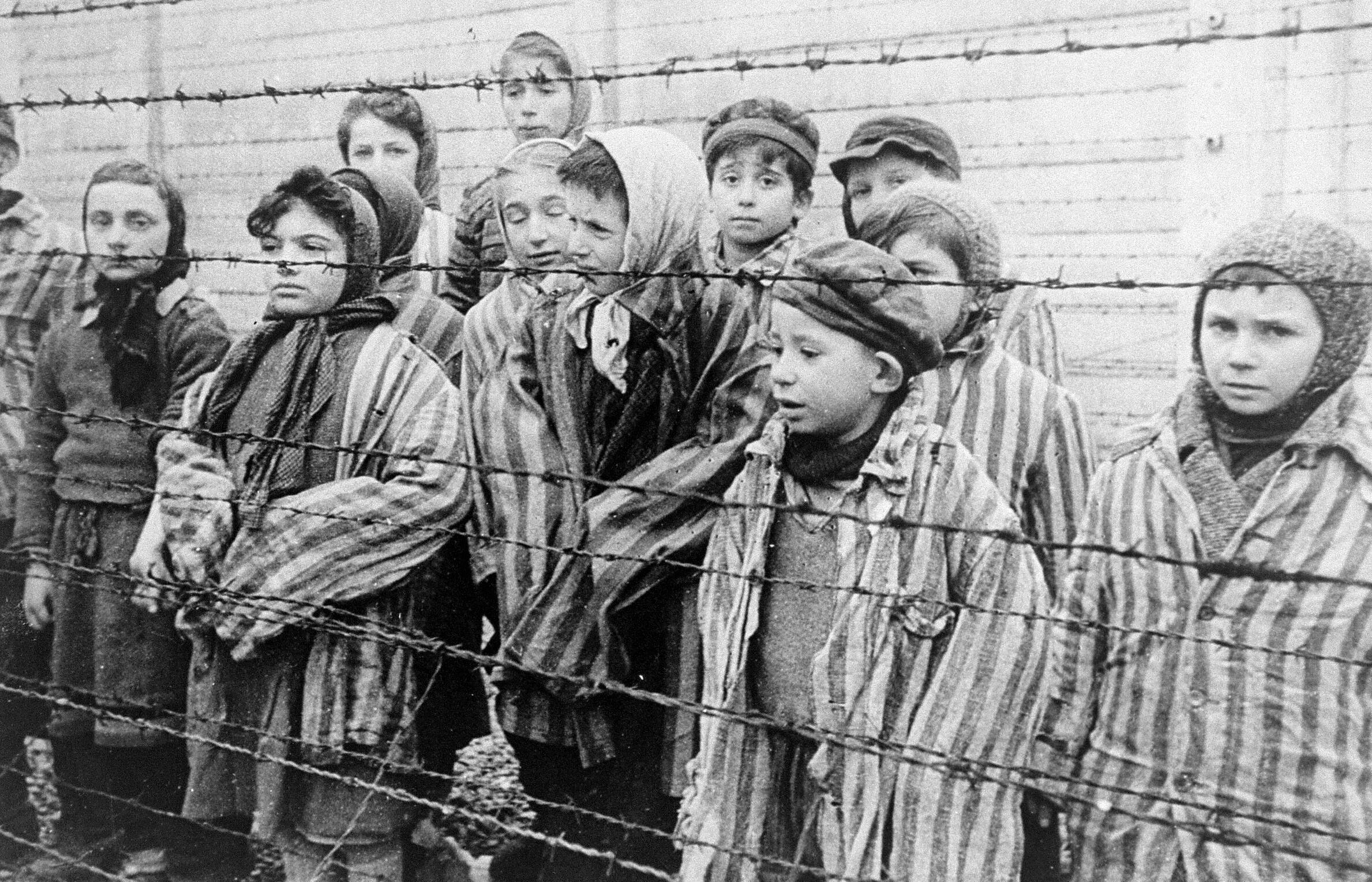 Дети - заключенные концентрационного лагеря Освенцим