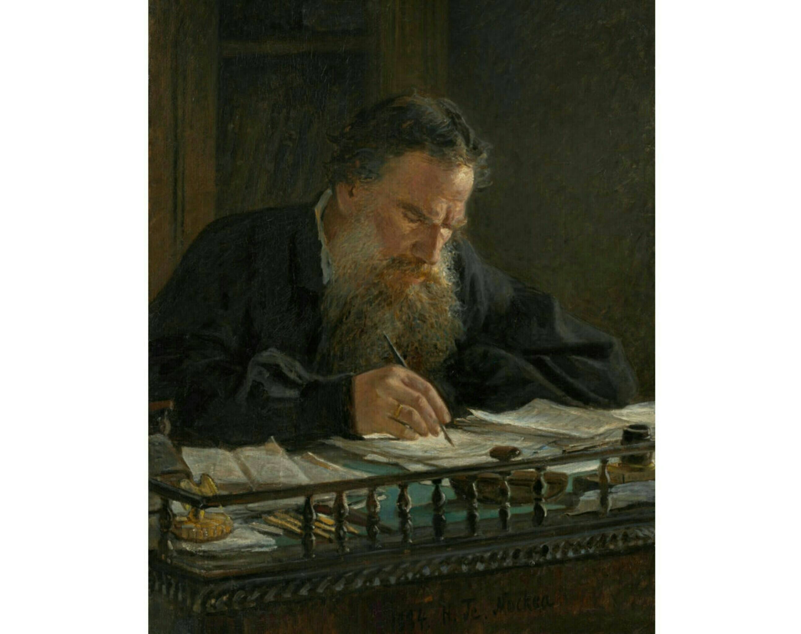 Н.Н. Ге «Портрет Л.Н. Толстого», 1884 год. Из собрания Третьяковской галереи