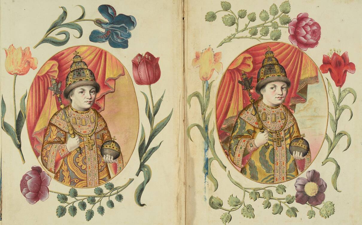 Иван V и Петр I, Коронационный альбом 1682 года.
