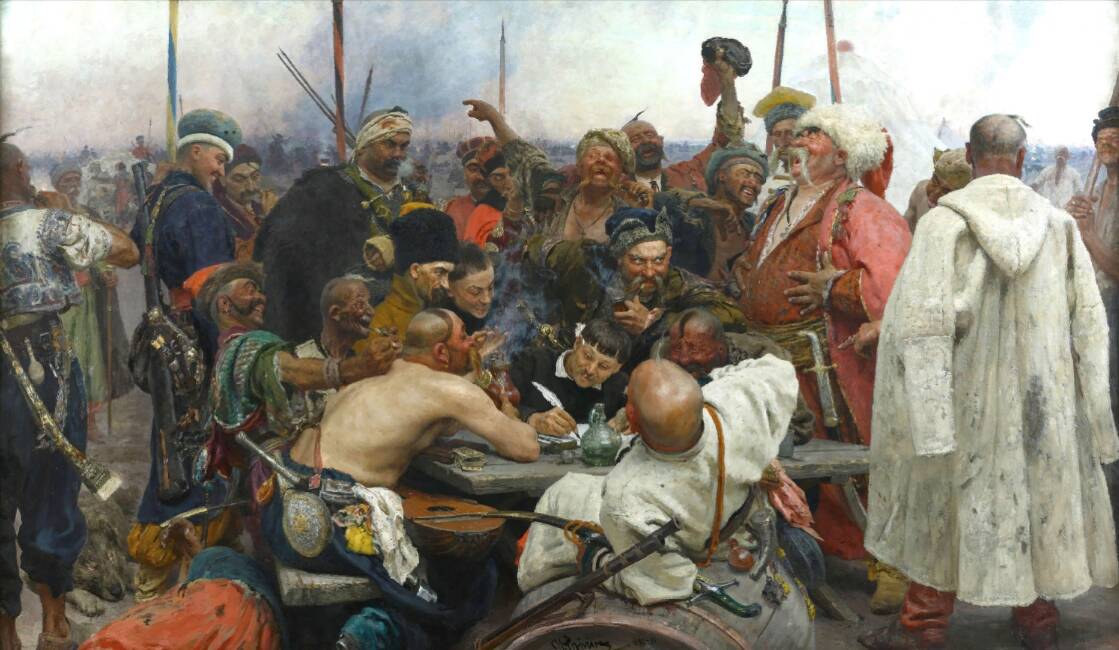 И.Е. Репин «Запорожцы», 1880–1891 гг. © Государственный Русский музей