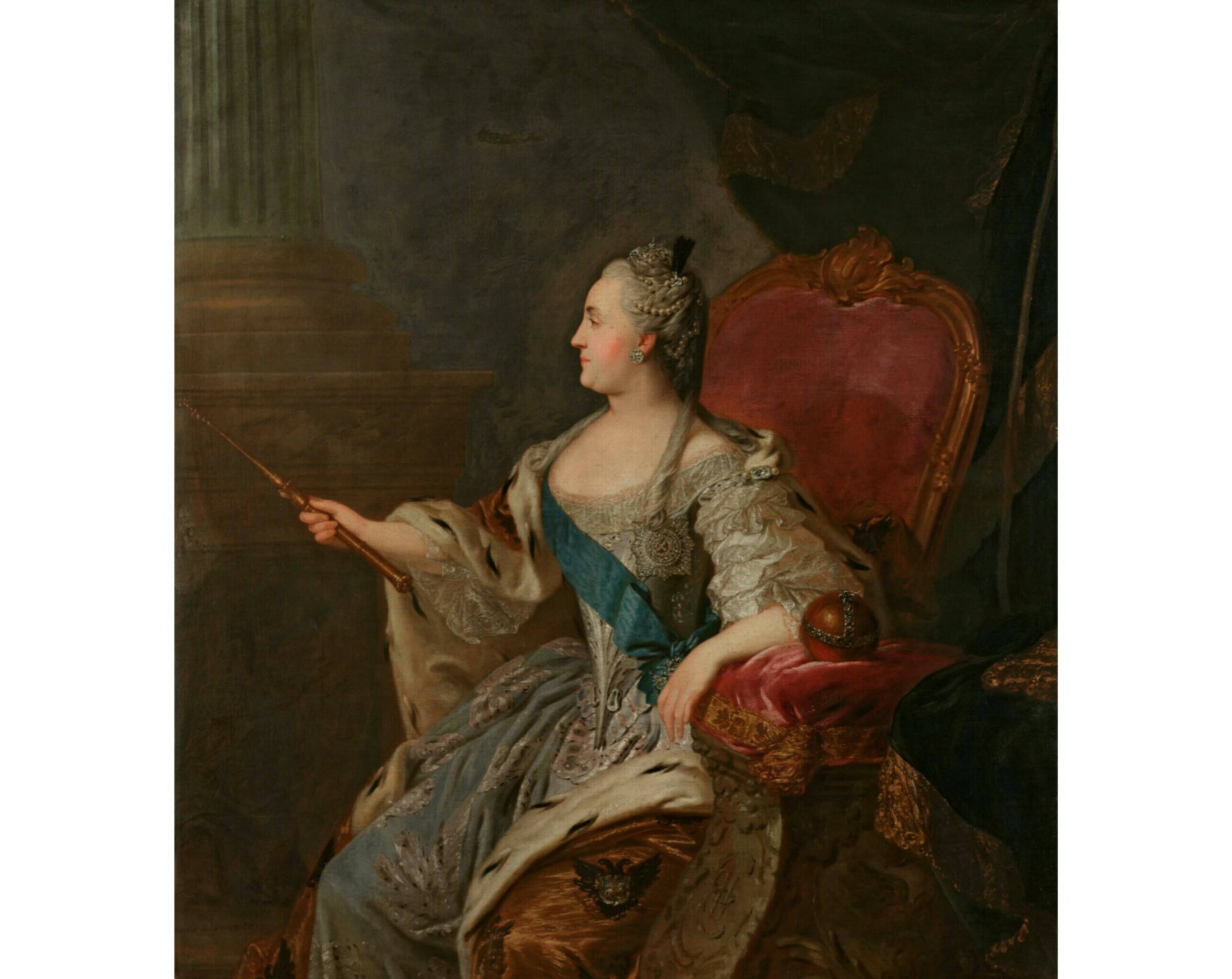 Ф.С. Рокотов «Портрет Екатерины II», 1763 год. Из собрания Третьяковской галереи