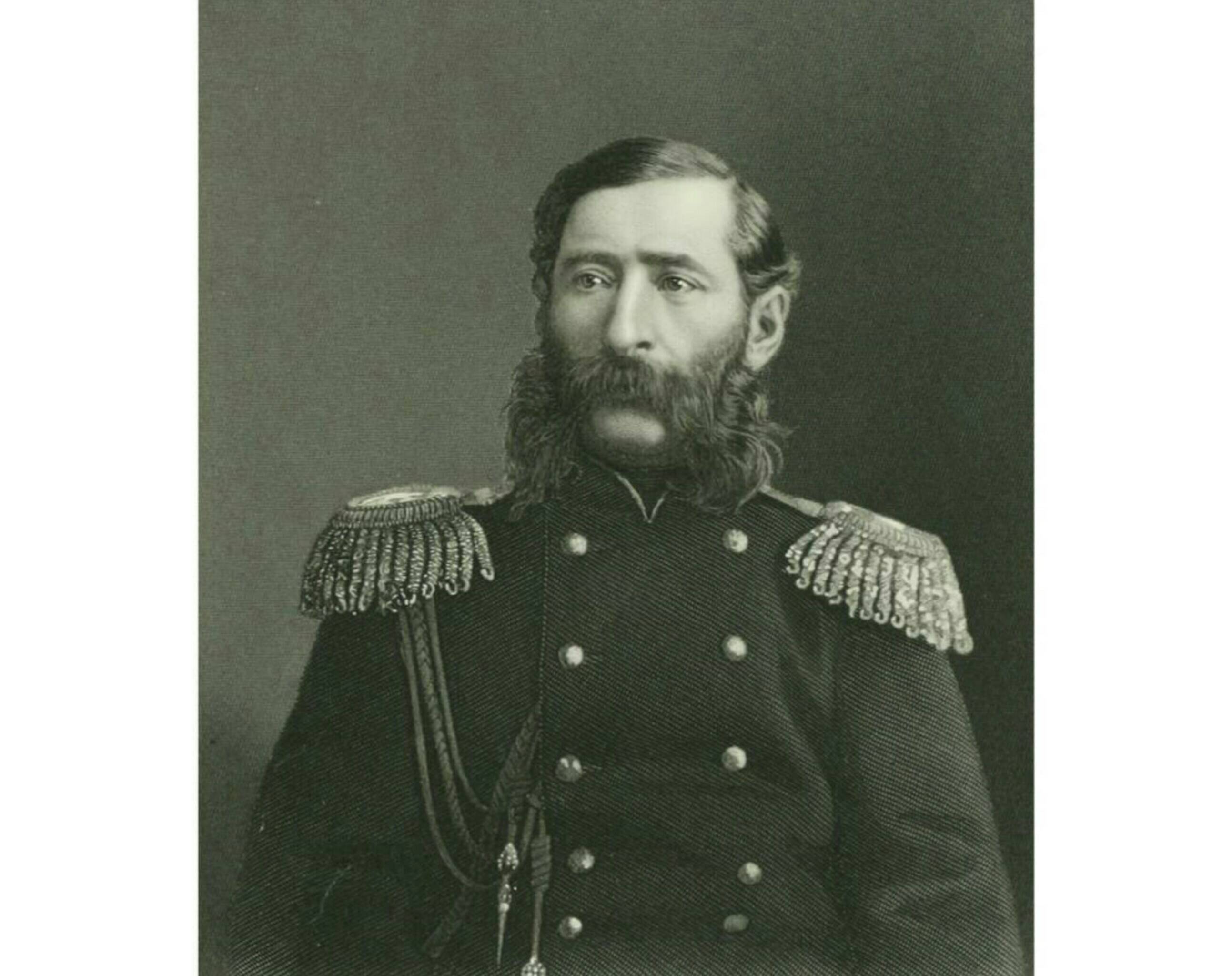 Генерал Лорис-Меликов. Гравюра Дж. Стодарта по фотографии.