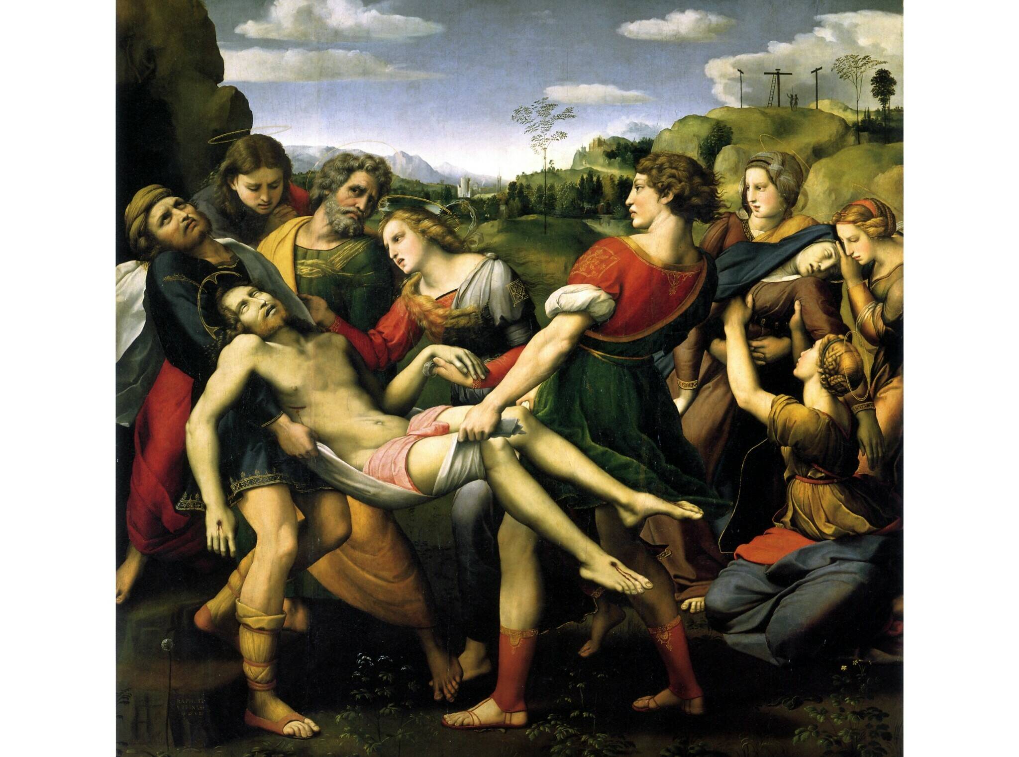 «Положение во гроб», 1507 год. Галерея Боргезе, Рим, Италия.