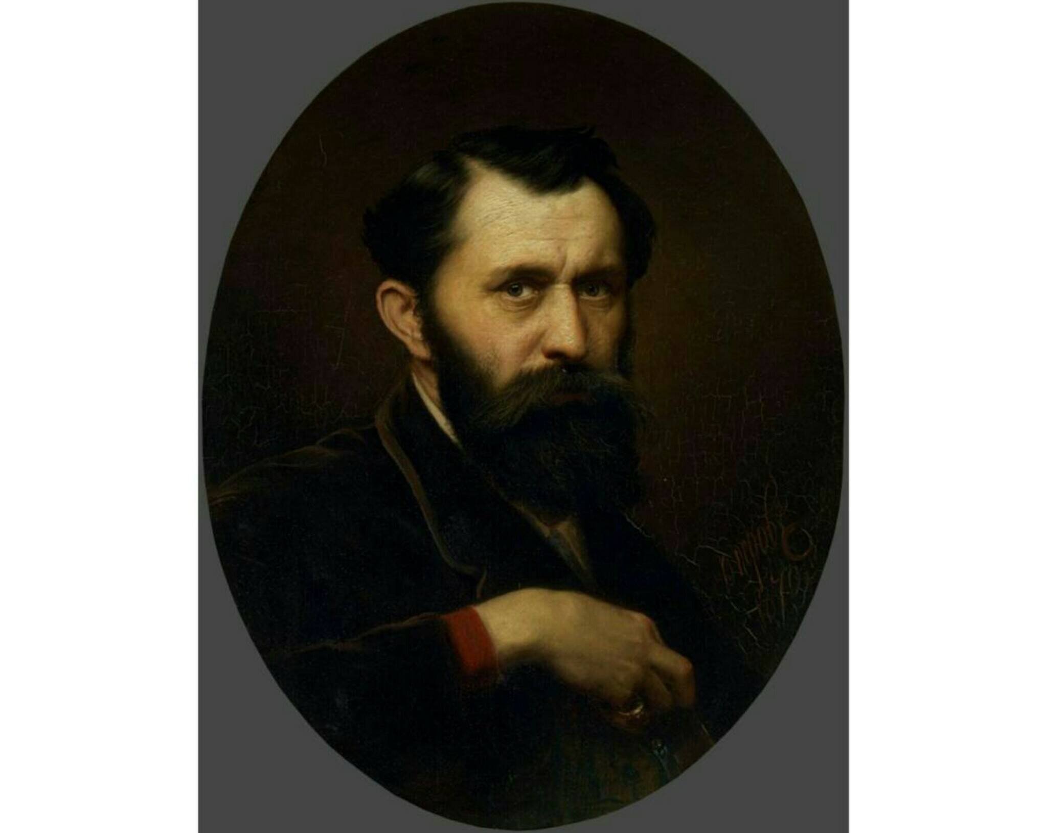 Автопортрет, 1870 год. Из собрания Третьяковской галереи