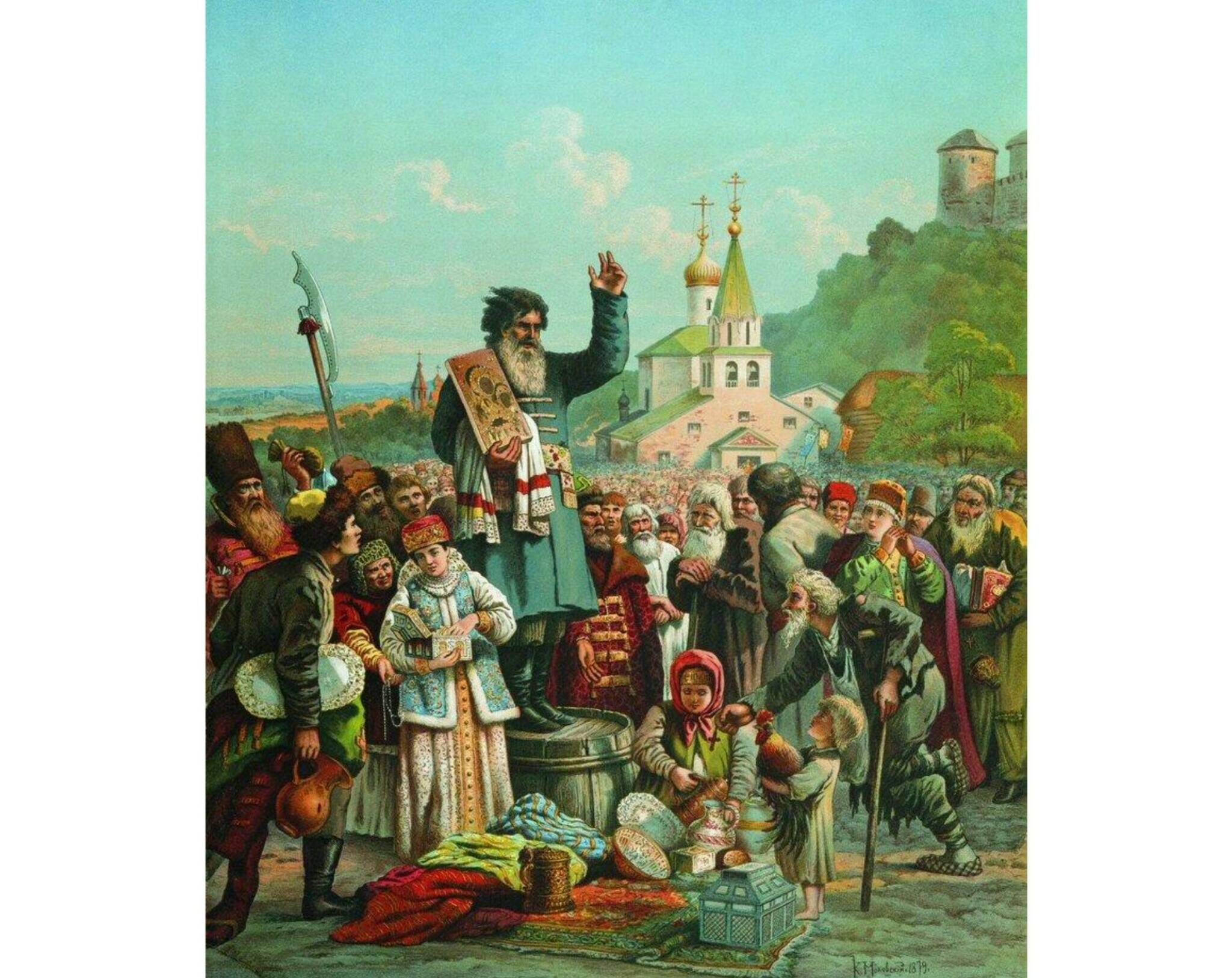 К.Е. Маковский «Воззвание Кузьмы Минина к нижегородцам в 1611 году»