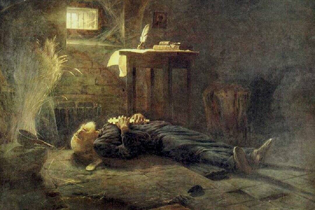 А.Н. Новоскольцев «Смерть Патриарха Гермогена», 1915 год.